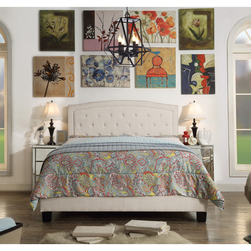 Andover Mills™ Pascal Tufted Upholstered Low Profile Standard Bed